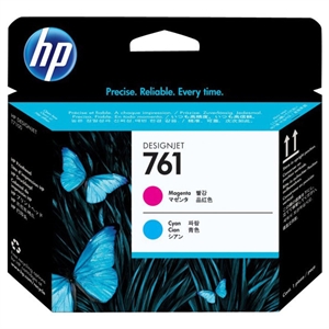 HP 761 magenta és cián designjet nyomtatófej