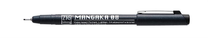 ZIG Mangaka Fineliner 08 Fekete