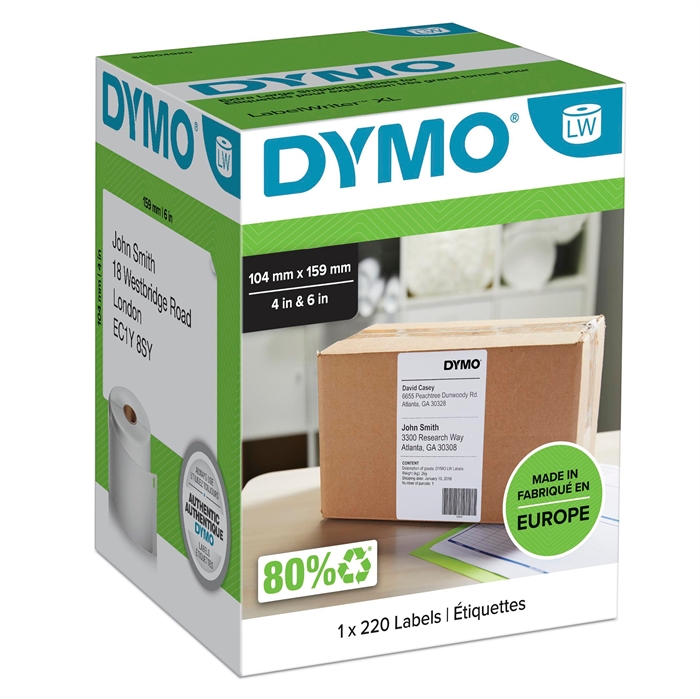 DYMO címke 104 x 159mm