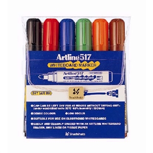 Artline Whiteboard Marker 517 6-os készlet