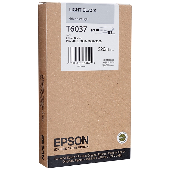 Epson Light Black T6037 - 220 ml tinta patron