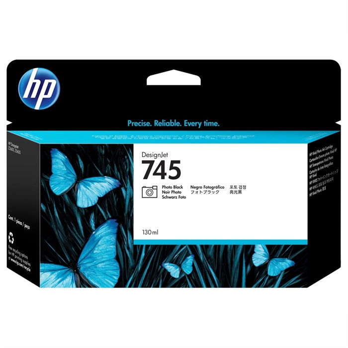 HP 745 fotó fekete tintapatron, 130 ml