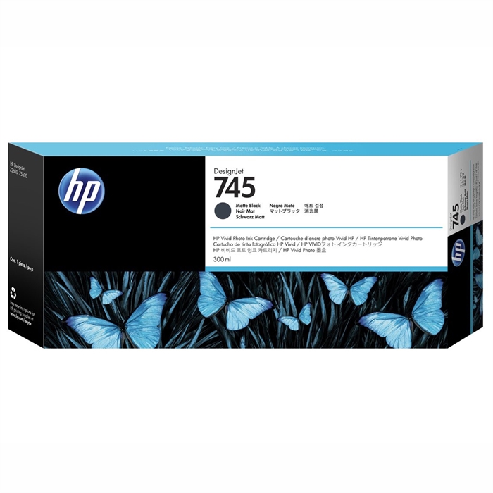 HP 745 matt fekete tintapatron, 300 ml