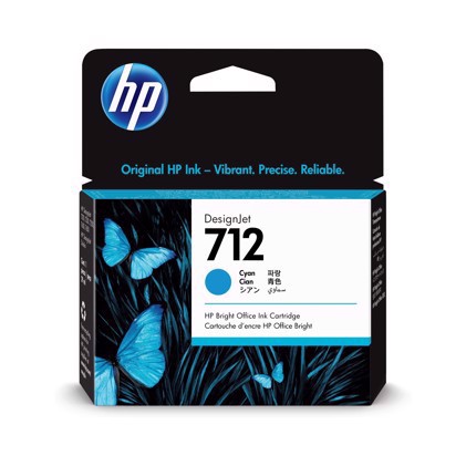 HP 712 29 ml cián DesignJet tintapatron