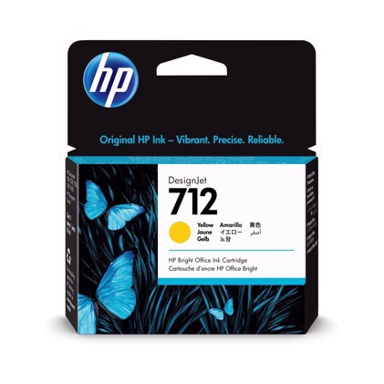 HP 712 29-ml Sárga DesignJet Tintapatron