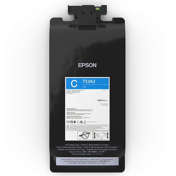 Epson tintazsák Cián 1600 ml - T53A2