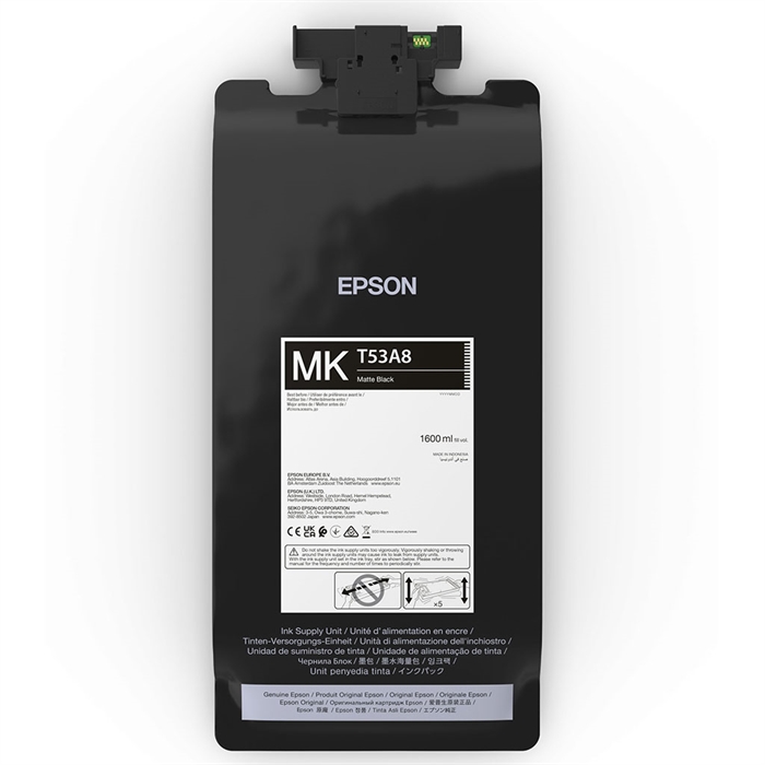 Epson tintazsák Matte Black 1600 ml - T53A8