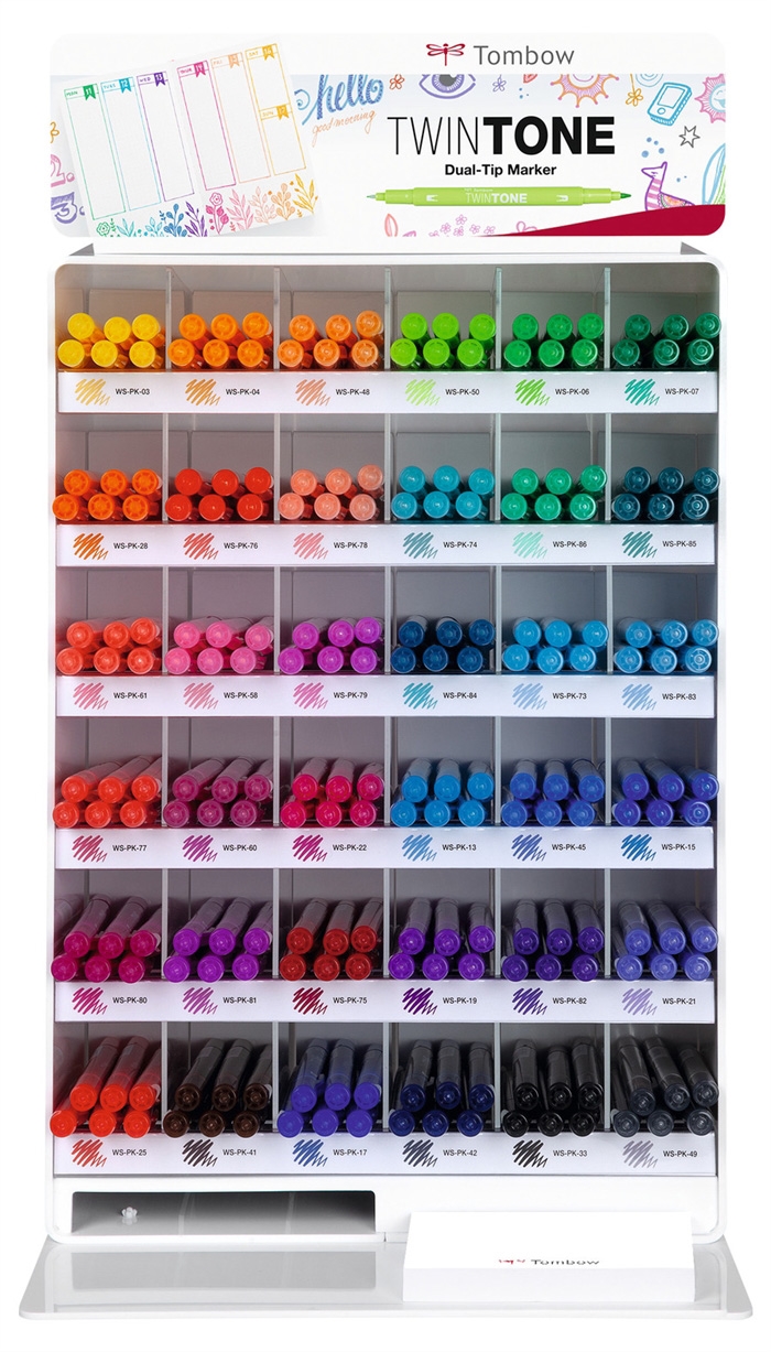 Tombow Marker TwinTone címkék a Modular kijelzőhöz