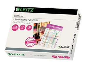 Leitz Laminálófólia fényes 125 mikron A7 (100)