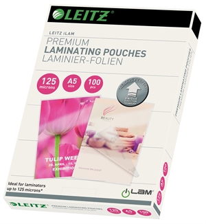 Leitz Laminálófólia UDT fényes 125my A5(100)