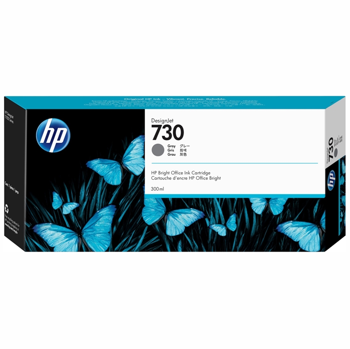 HP 730 300 ml-es szürke DesignJet tintapatron