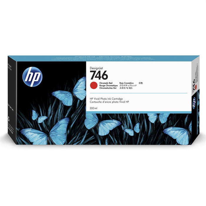 HP 746 300-ml Krómatikus Piros DesignJet tintapatron