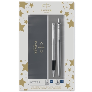 Parker Duószett Jotter CT golyóstoll + töltőtoll ezüst