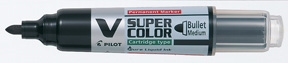 Pilot Marker V-Super Color BG kerek 0,9 mm fekete