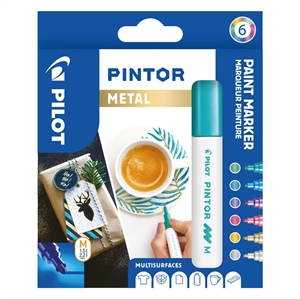 Pilot Marker Pintor Medium Metal Mix 1,4 készlet (6)