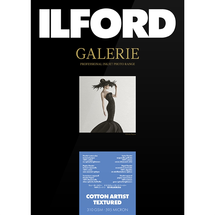 Ilford Cotton Artist Textured for FineArt Album - 330mm x 518mm - 25 lap