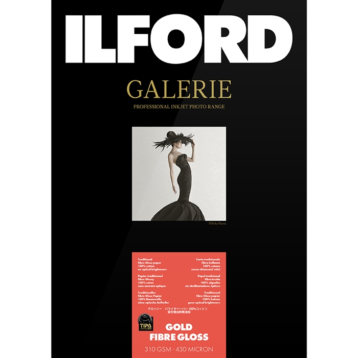 Ilford Gold Fibre Gloss for FineArt Album - 210mm x 335mm - 25 lap