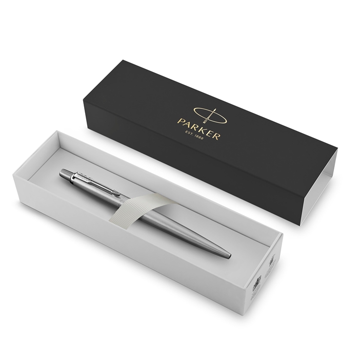 Parker golyóstoll Jotter Stainless Steel CT M kék doboz