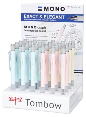 Tombow MONO graph 0,5 pasztell ceruza display (24)