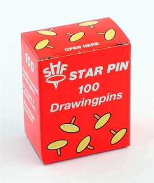 Svenska Häftstift Rajzszög Star Pin fényes acél (100)