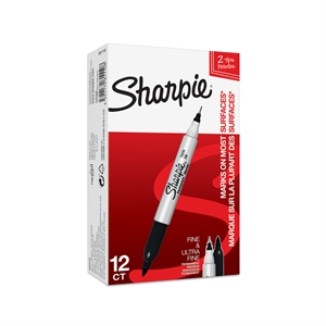 Sharpie Marker TwinTip EF/F fekete