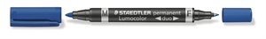 Staedtler Marker Lumocolor Duo Perm 0,6-1,5mm kék