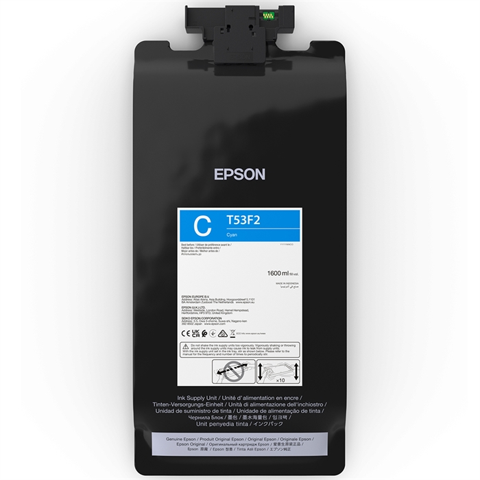 Epson tintatáska Cián 1600 ml - T53F2