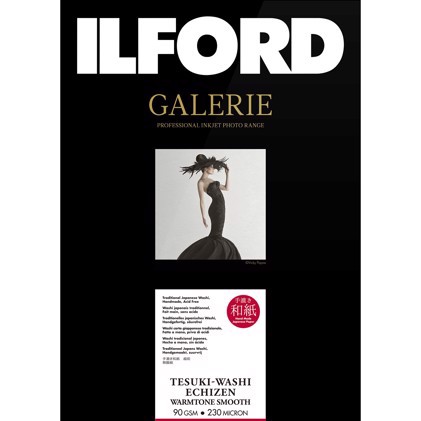 Ilford GALERIE Tesuki-Washi Echizen Warmtone Smooth 90 - 10 x 15 (102 mm x 152 mm), 50 lap