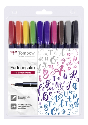 Tombow Marker Fudenosuke kemény ass (10)