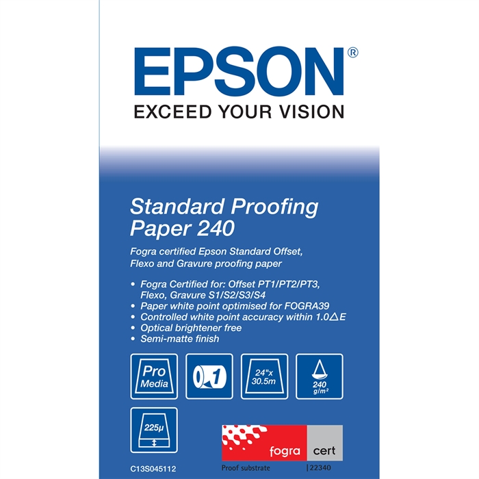 Epson Standard Proofing Paper 240, 24" x 30,5 méter