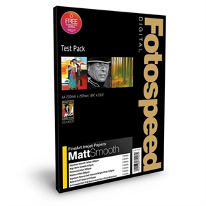 Fotospeed Fine Art Matt Smooth A4 Test Pack, 18 lap