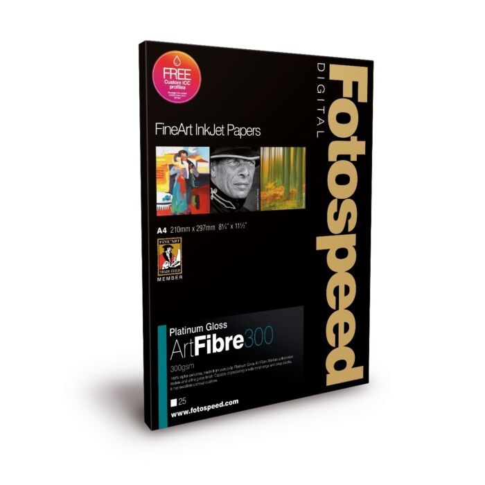 Fotospeed Platinum Gloss Art Fibre 300 g/m² - A6, 25 lap