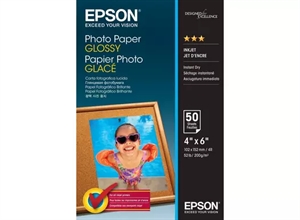 Epson Fénykép Papír Fényes 200 g/m² - 10x15cm - 50 lap