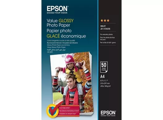 Epson Value Fényes Fotópapír 183 g/m2 - A4 - 50 lap