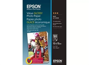 Epson Value Fényes Fotópapír 183 g/m2 - 10x15cm - 50 lap