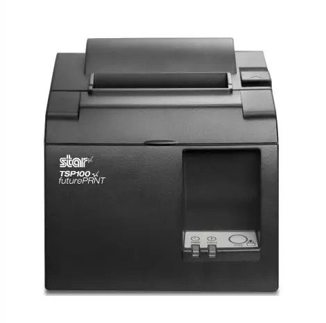 Star TSP143IIU+, USB, 8 pont/mm (203 dpi), vágó, sötétszürke