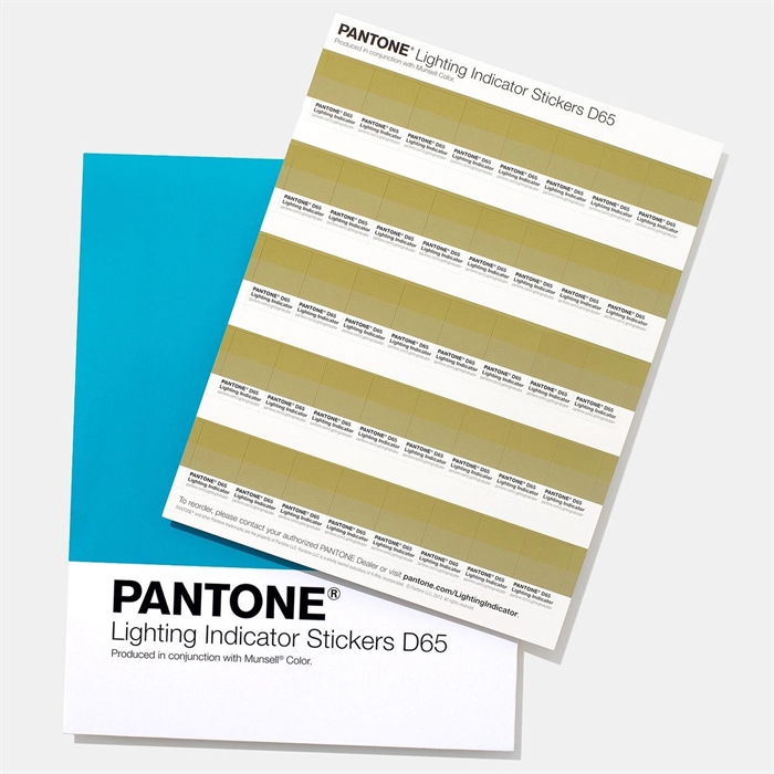 Pantone D65 Lighting Indicator Stickers