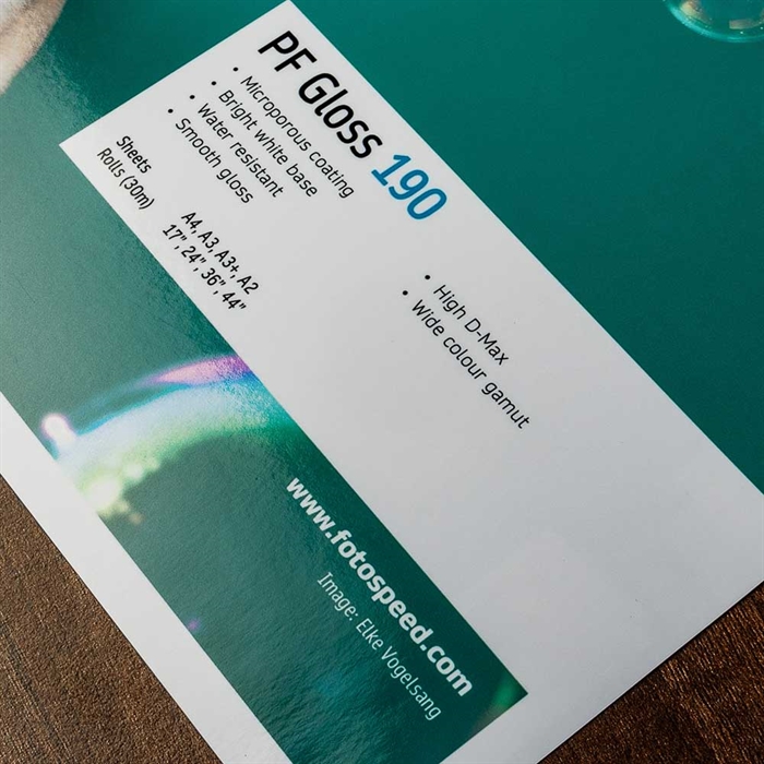 Fotospeed PF Gloss 190 g/m² - 24" x 30 méter