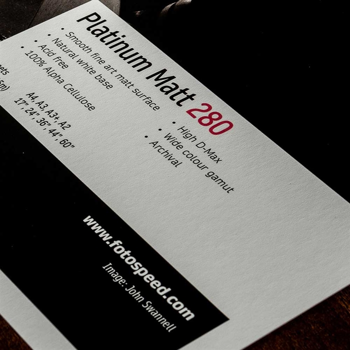 Fotospeed Platinum Matt 280 g/m² - 36" x 15 méter