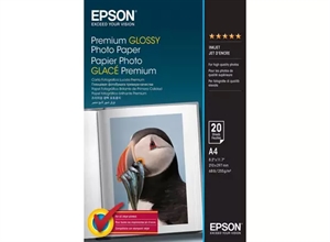 Epson Prémium Fényes Fotópapír 255 g/m² - A4 - 20 ív