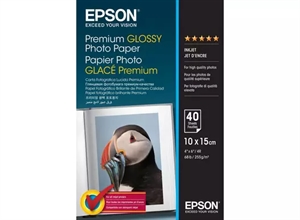 Epson Prémium Fényes Fotópapír 255 g/m² - 10x15 cm - 40 lap