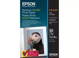 Epson Prémium Fényes Fotópapír 255 g/m², 130 x 180 mm, 255g/m², 30 lap