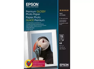 Epson Prémium Fényes Fotópapír 255 g/m² - A4 - 15 ív